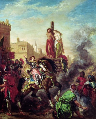 Olinda and Sophronia on the Pyre, from 